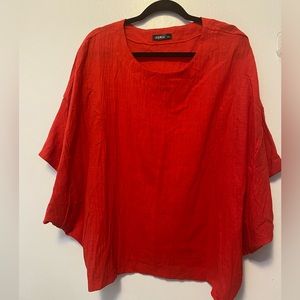 NWOT Izuria Ballon Red Blouse